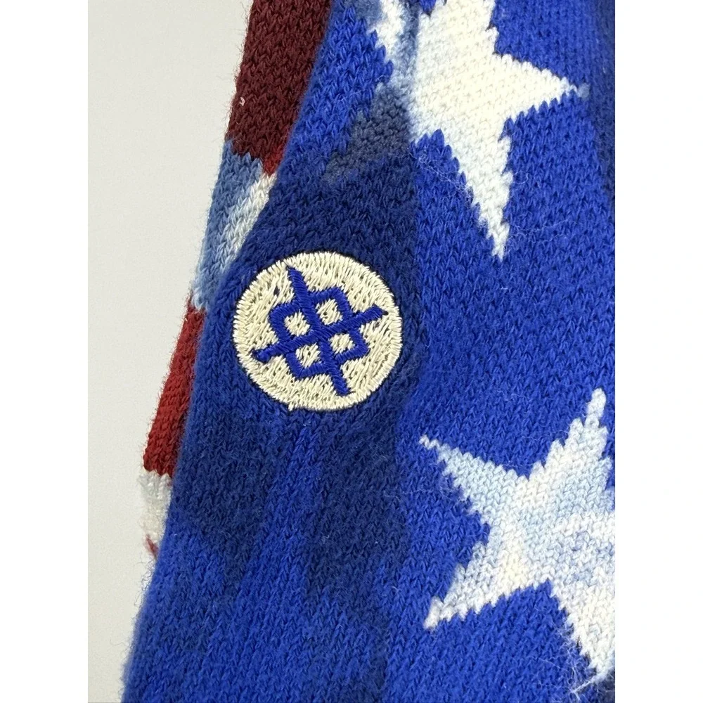 Stance The Banner Crew Socks Medium Navy Red White USA Infiknit A556A21BAN